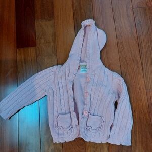 Pink cardigan jacket fall 3t